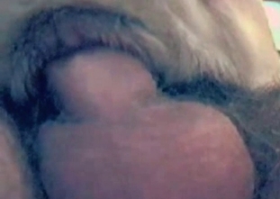 ionate guy is jerking a beast's cock